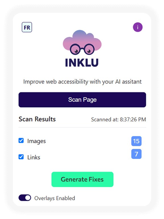 INKLU Chrome Extension screenshot
